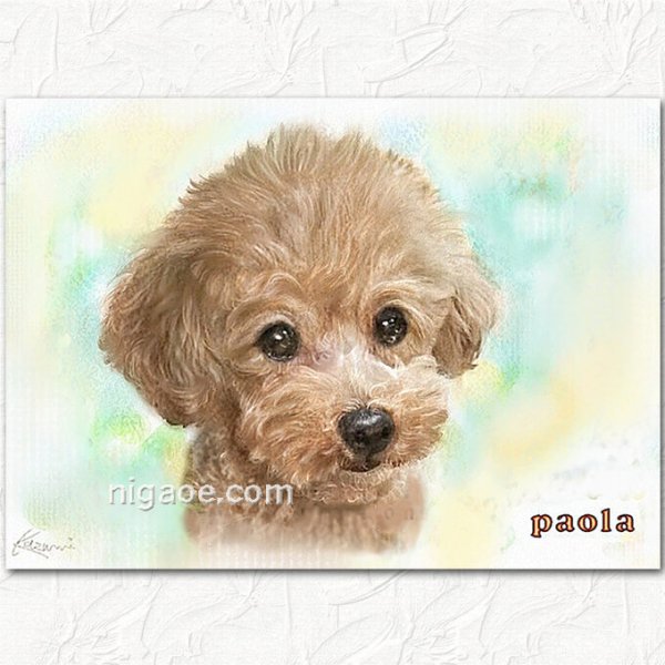 画像10: ペット似顔絵 肖像画 お顔中心 (10)