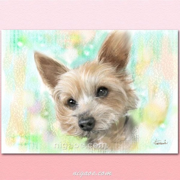 画像11: ペット似顔絵 肖像画 お顔中心 (11)