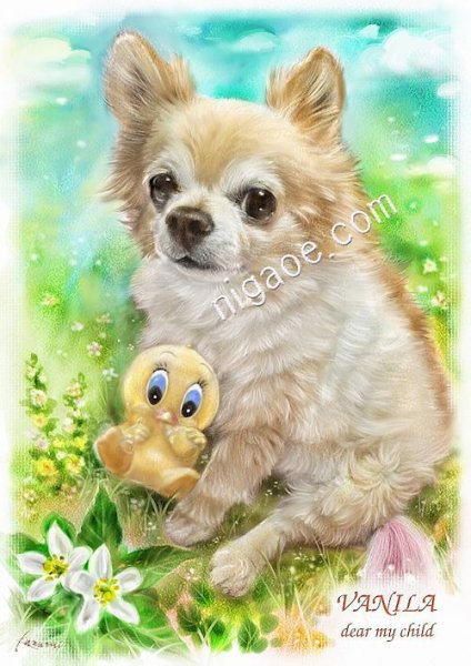 画像13: ペット似顔絵 安心チェックコース(手直し無料) (13)