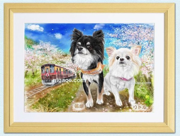 画像10: ペット似顔絵  リアルコース (10)