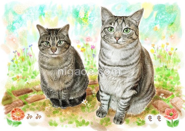 画像34: ペット似顔絵  リアルコース (34)