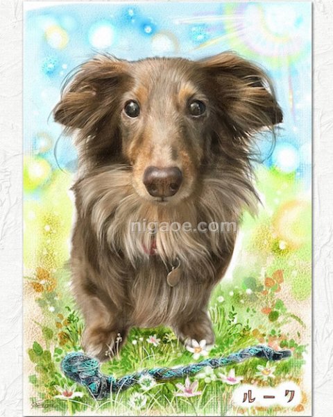 画像22: ペット似顔絵  リアルコース (22)