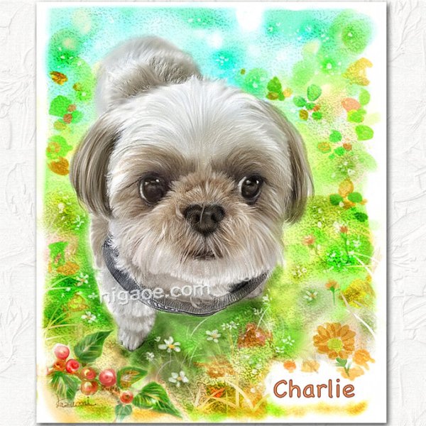 画像11: ペットの似顔絵 リアルコース(フレーム無し) (11)