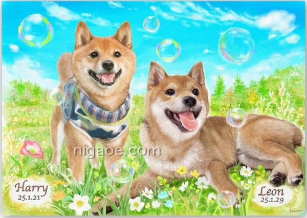 画像10: ペット似顔絵 安心チェックコース(手直し無料) (10)