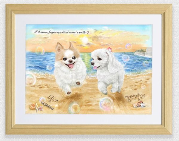 画像6: ペット似顔絵  ギフトコース 特急仕上げ (6)