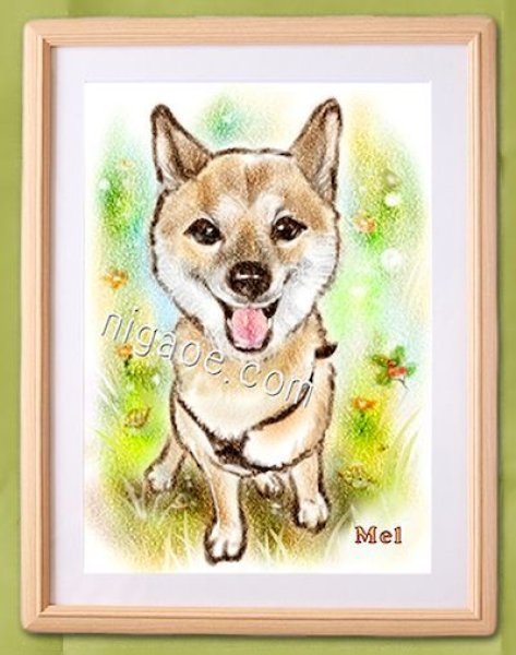 画像14: ペットの似顔絵パステルタッチコース (14)